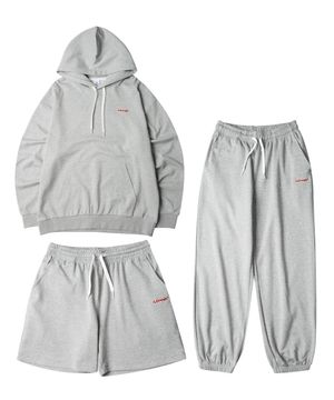 [SET]뉴비긴  후드티셔츠 팬츠 셋업_멜란지그레이 트레이닝