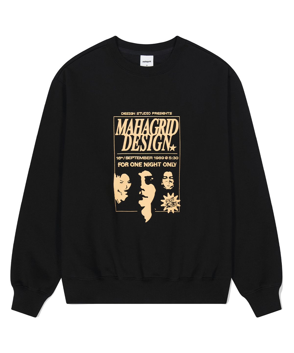 마하그리드(MAHAGRID) POSTER SWEATSHIRT BLACK(MG2DFMM446A)