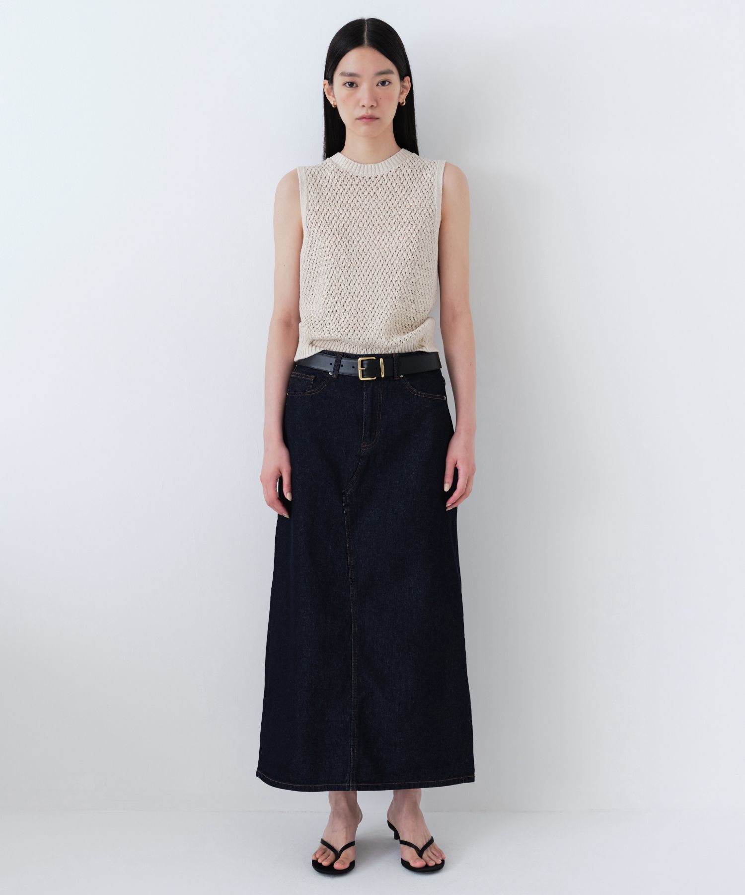 スカート musinsastandardwoman Women's Denim Maxi Skirt Deep Indigo MW MUSINSA | MUSINSA STANDARD WOMAN Women's Denim Maxi Skirt