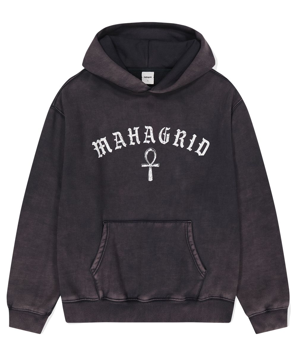 MUSINSA | MAHAGRID ANKH SUN FADED HOODIE NAVY(MG2DFMM413A)
