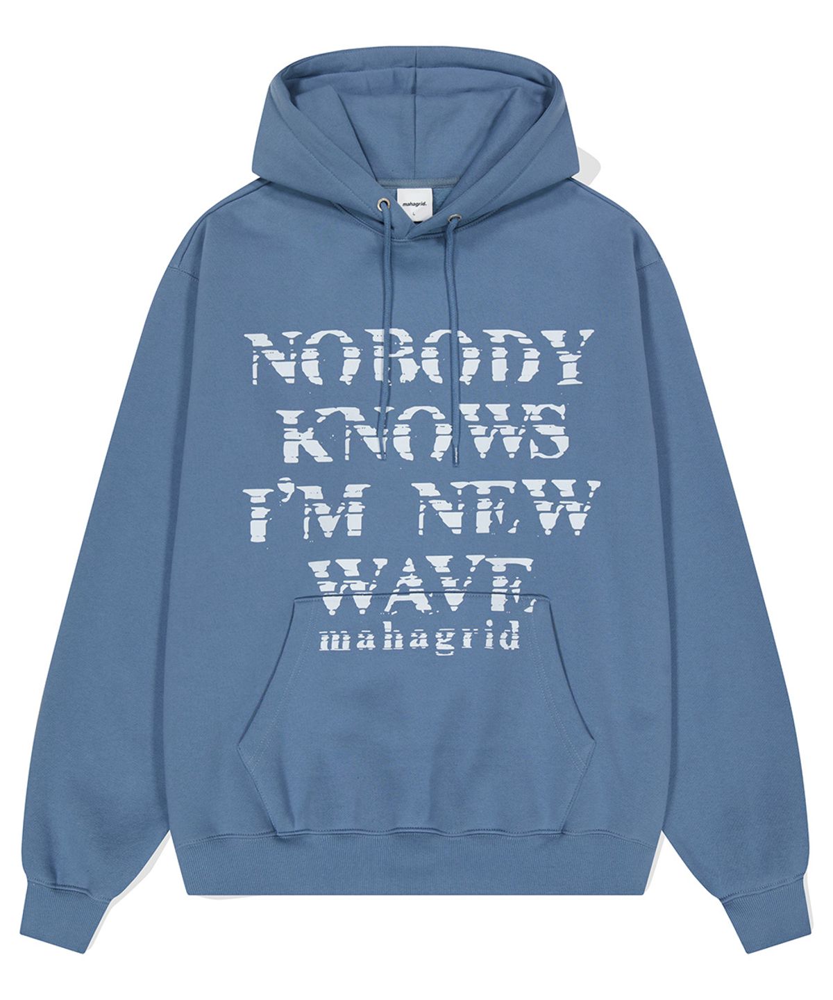 마하그리드(MAHAGRID) INK BLEED HOODIE BLUE(MG2DFMM425A)