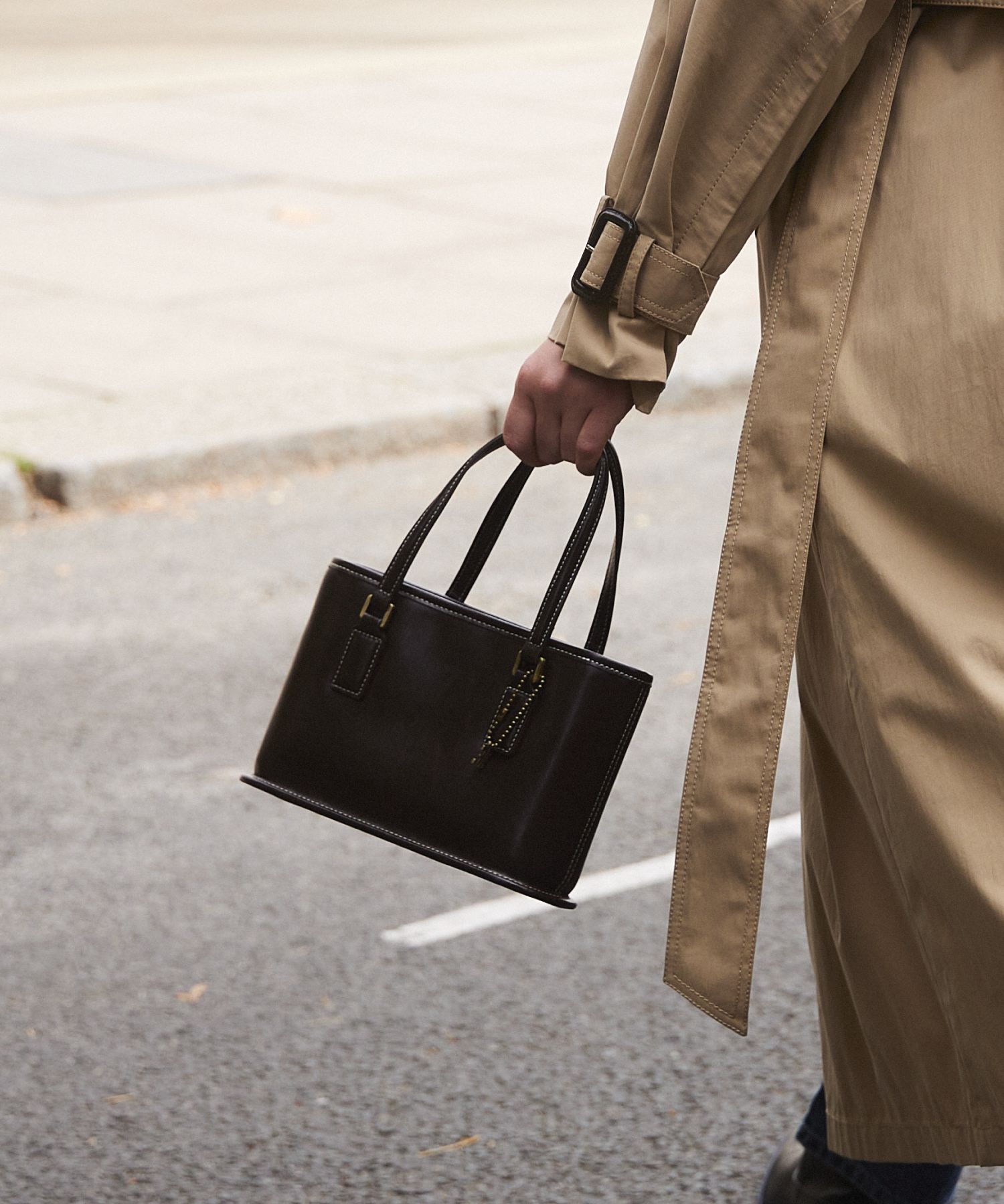 MUSINSA | FOLNUA MINI BOROUGH BAG - STITCH [4COLOR]