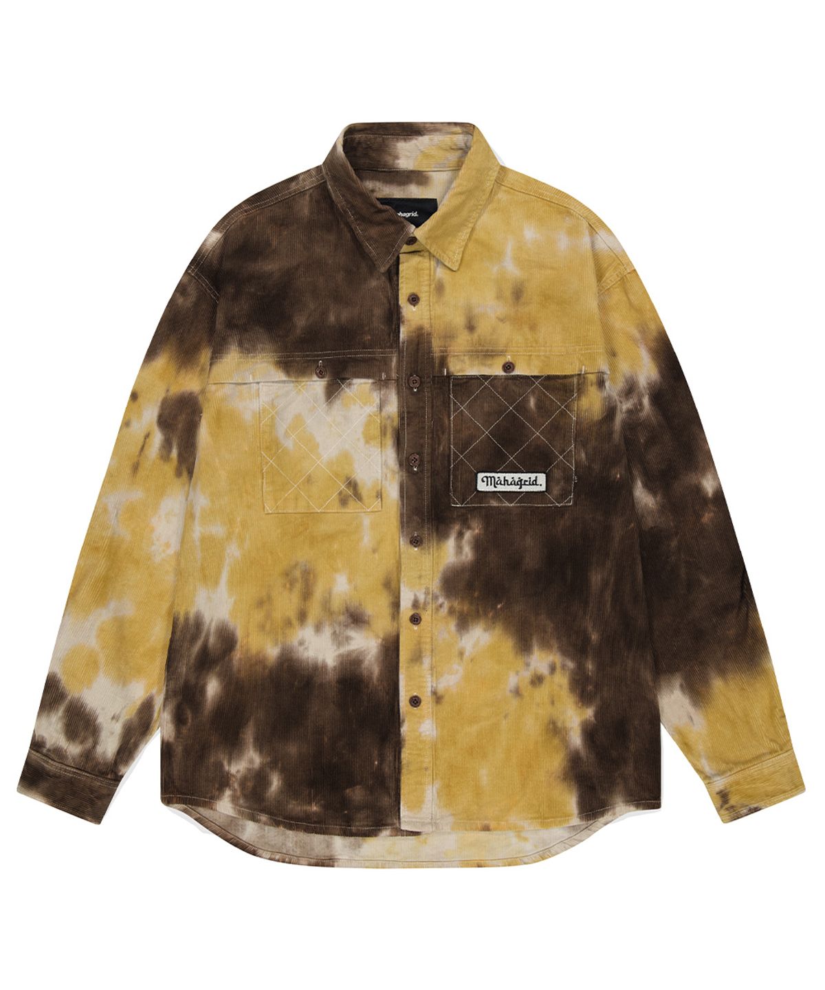 마하그리드(MAHAGRID) CORDUROY DYED SHIRT BROWN(MG2DFMW320A)