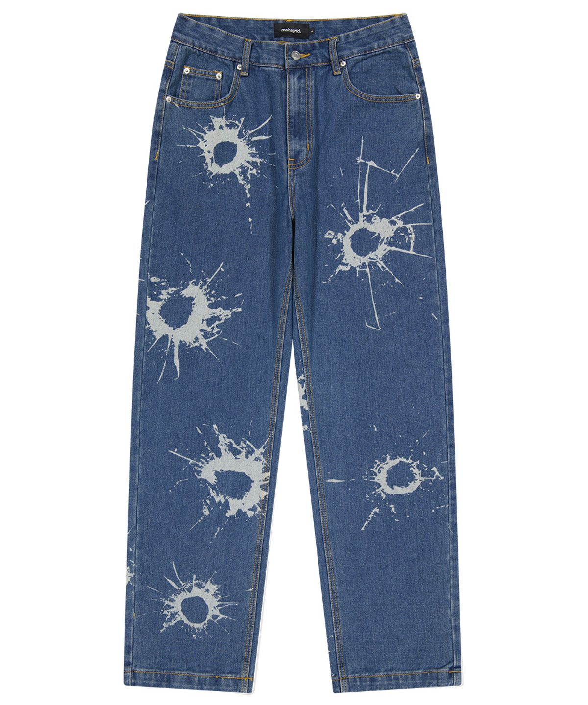 마하그리드(MAHAGRID) BULLET MARK DENIM PANT BLUE(MG2DFMD110A)