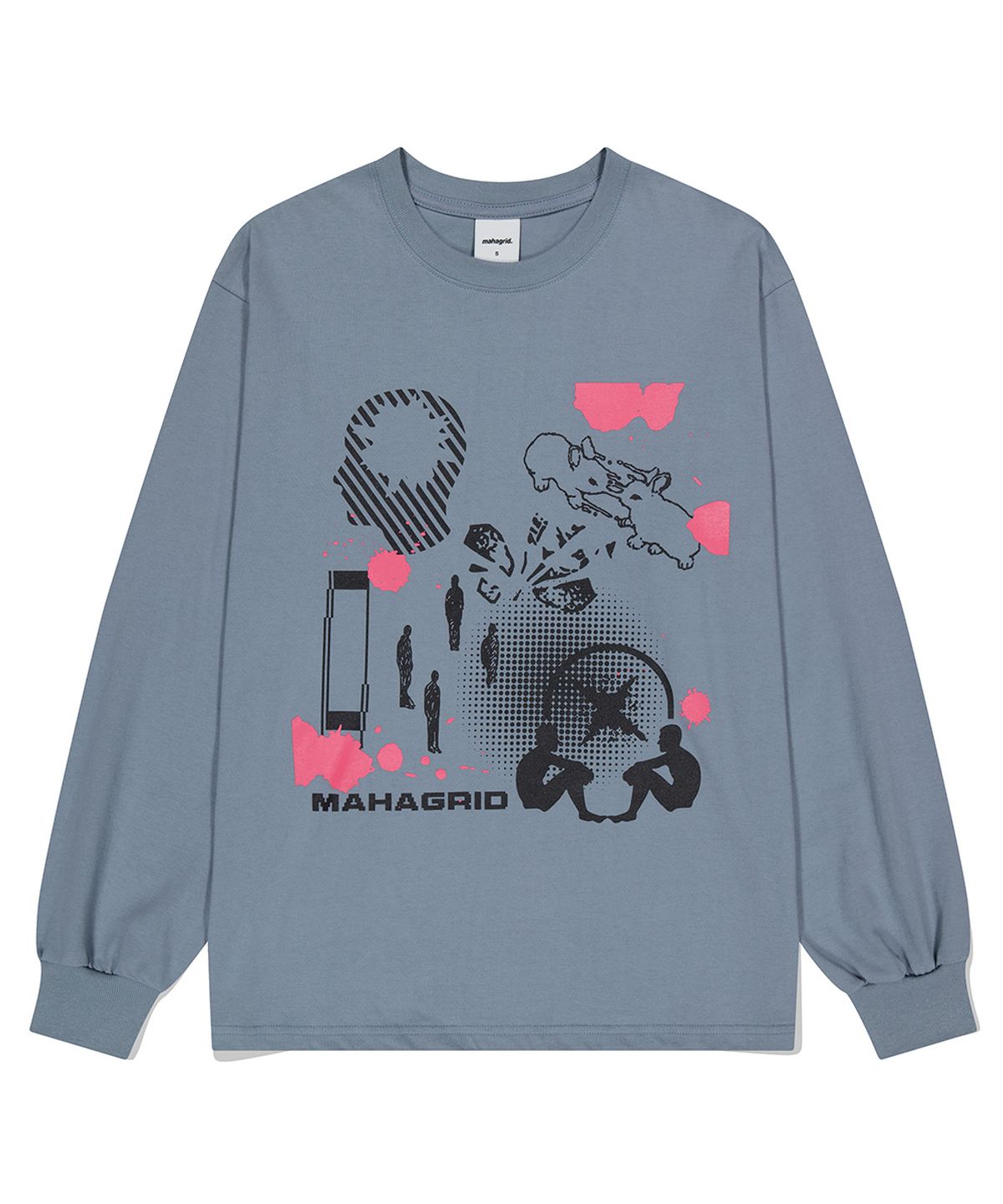마하그리드(MAHAGRID) HUMAN BEING LS TEE BLUE(MG2DFMT555A)