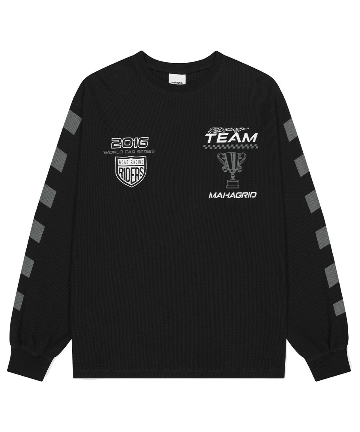 마하그리드(MAHAGRID) W.C.S RACING WAFFLE LS TEE BLACK(MG2DFMT557A)