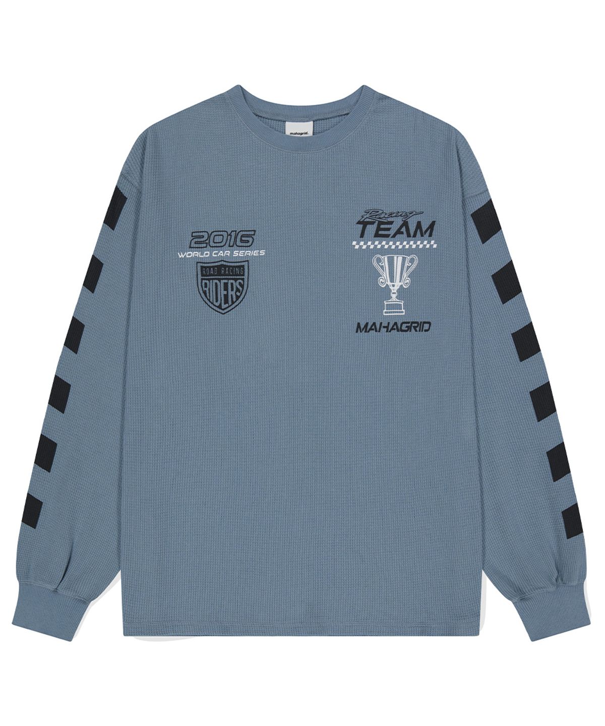 마하그리드(MAHAGRID) W.C.S RACING WAFFLE LS TEE BLUE(MG2DFMT557A)