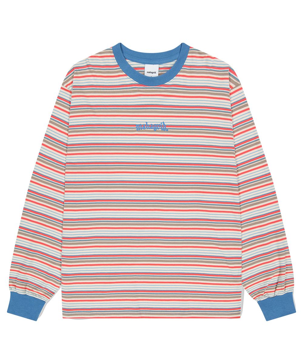 【mahagrid】23FW★ GOTHIC ARCH LOGO STRIPED LS TEE MUSINSA | MAHAGRID GOTHIC ARCH LOGO STRIPED LS TEE GREEN