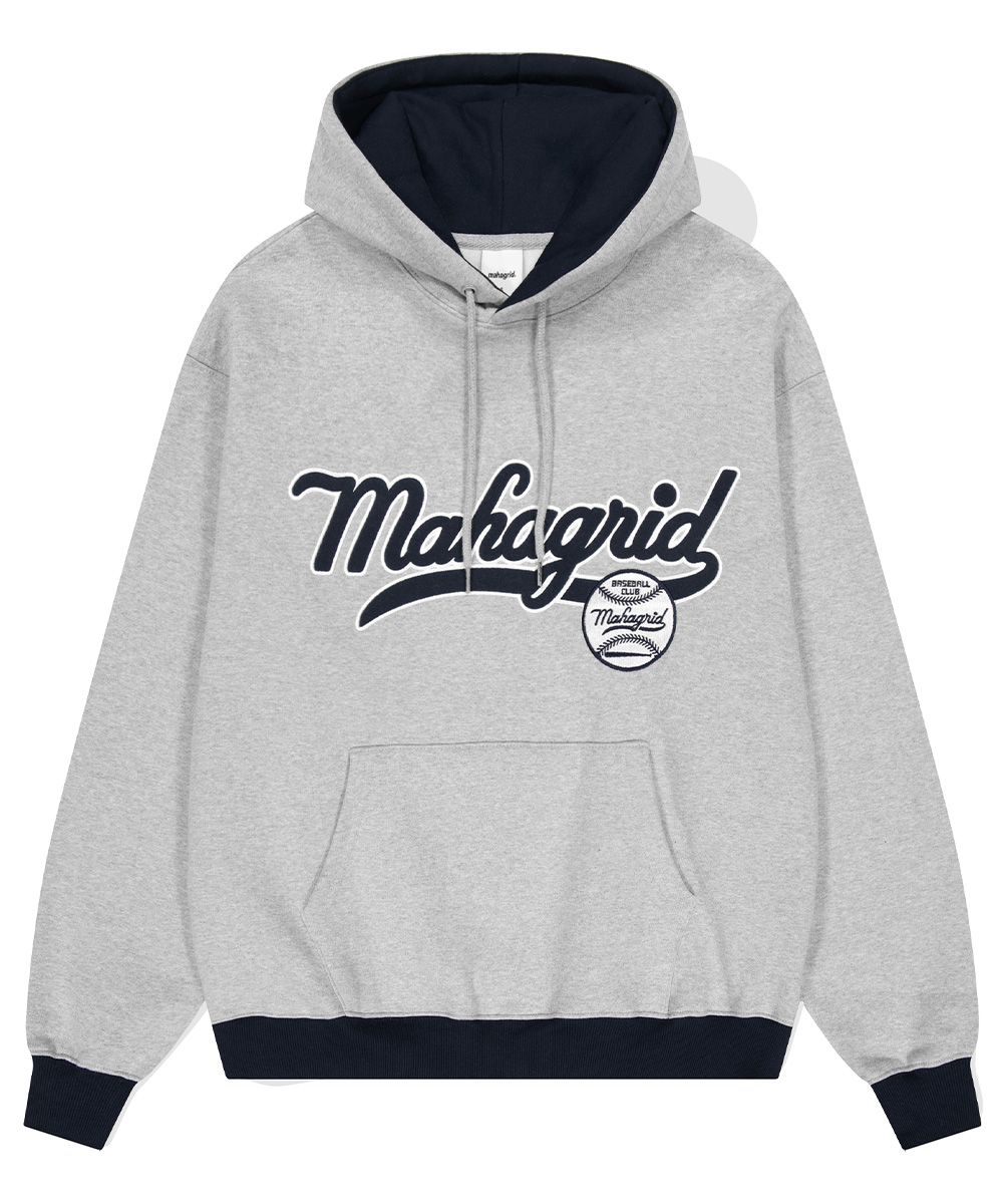 【mahagrid】23FW★ BASEBALL SIGN HOODIE MUSINSA | MAHAGRID BASEBALL SIGN HOODIE GREY(MG2DFMM418A)