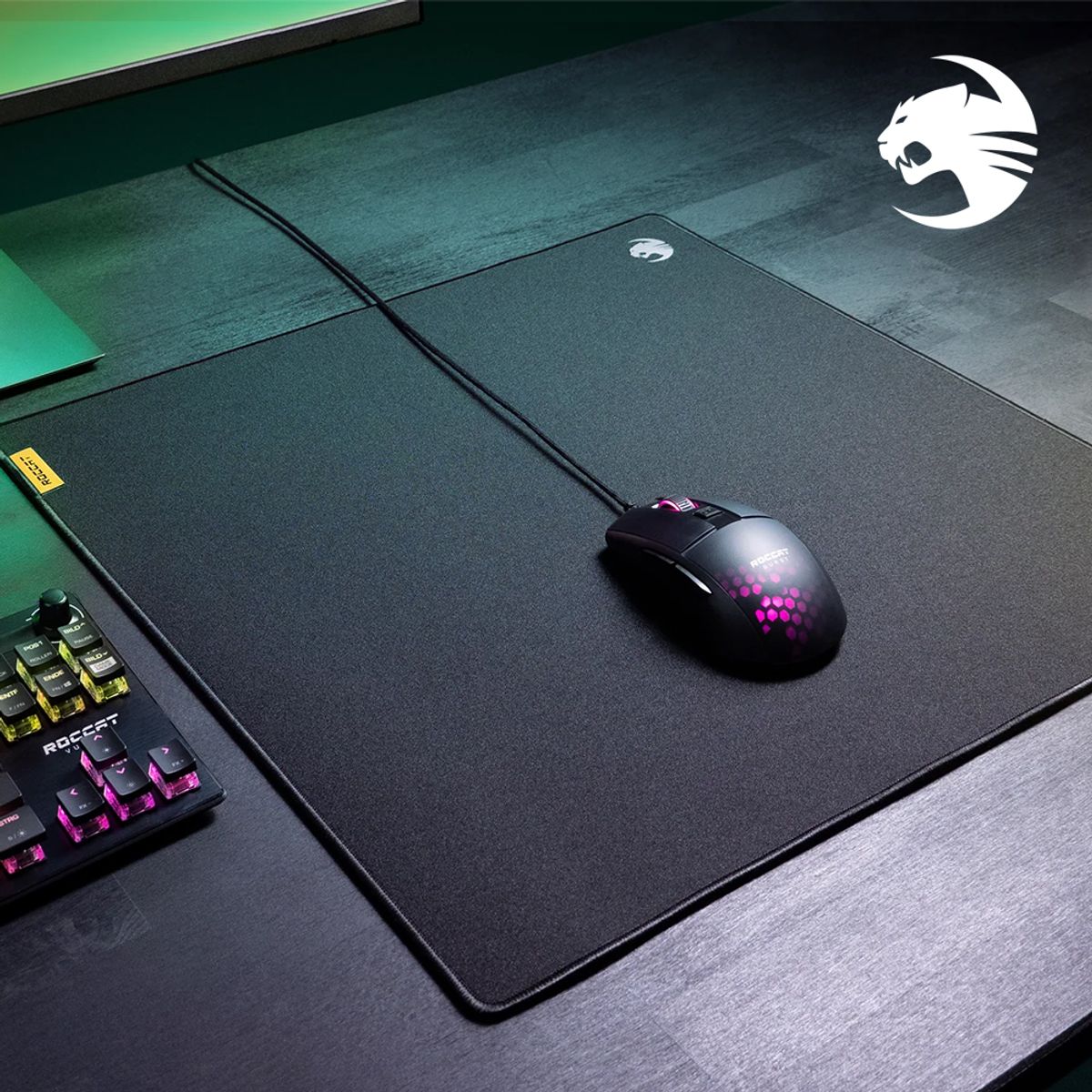 로캣(ROCCAT) 센스 컨트롤 Sense CTRL 게이밍 마우스패드 (SQUARE)