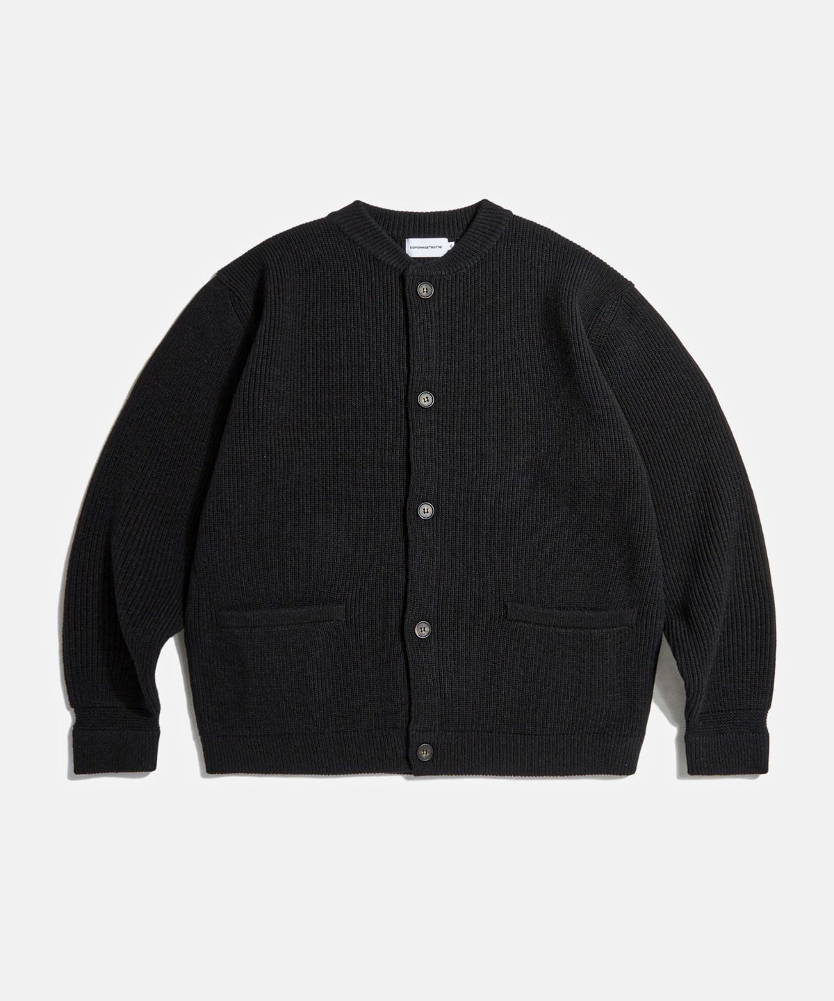 에스피오나지(ESPIONAGE) Miller Heavyweight Cardigan Black