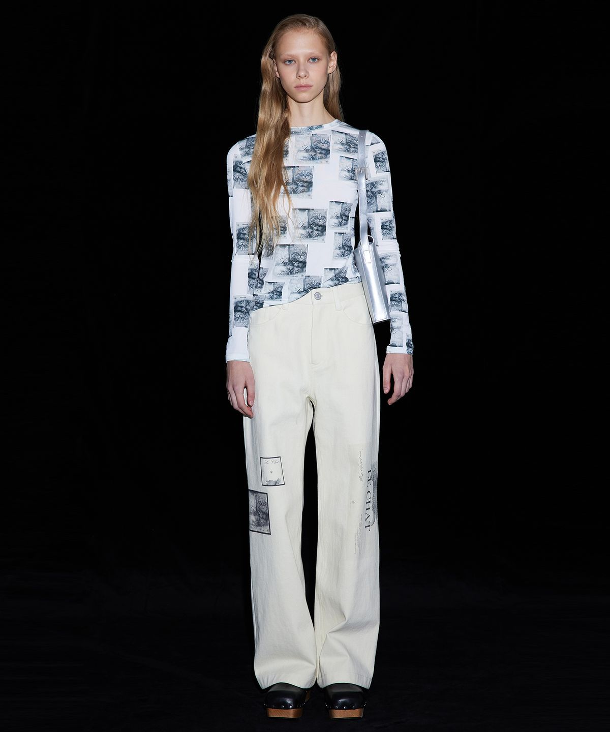 분더캄머(WNDERKAMMER) Waffle straight pants_ivory(와플 스트레이트 팬츠_아이보리)