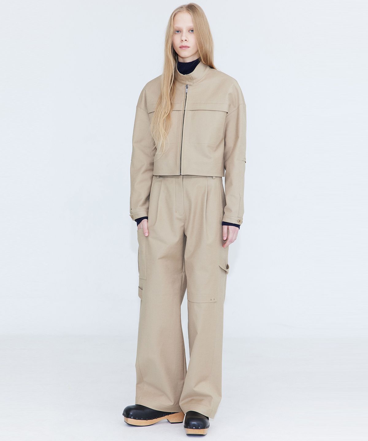 분더캄머(WNDERKAMMER) Cotton Cargo Pants_Beige(코튼 카고 팬츠_베이지)