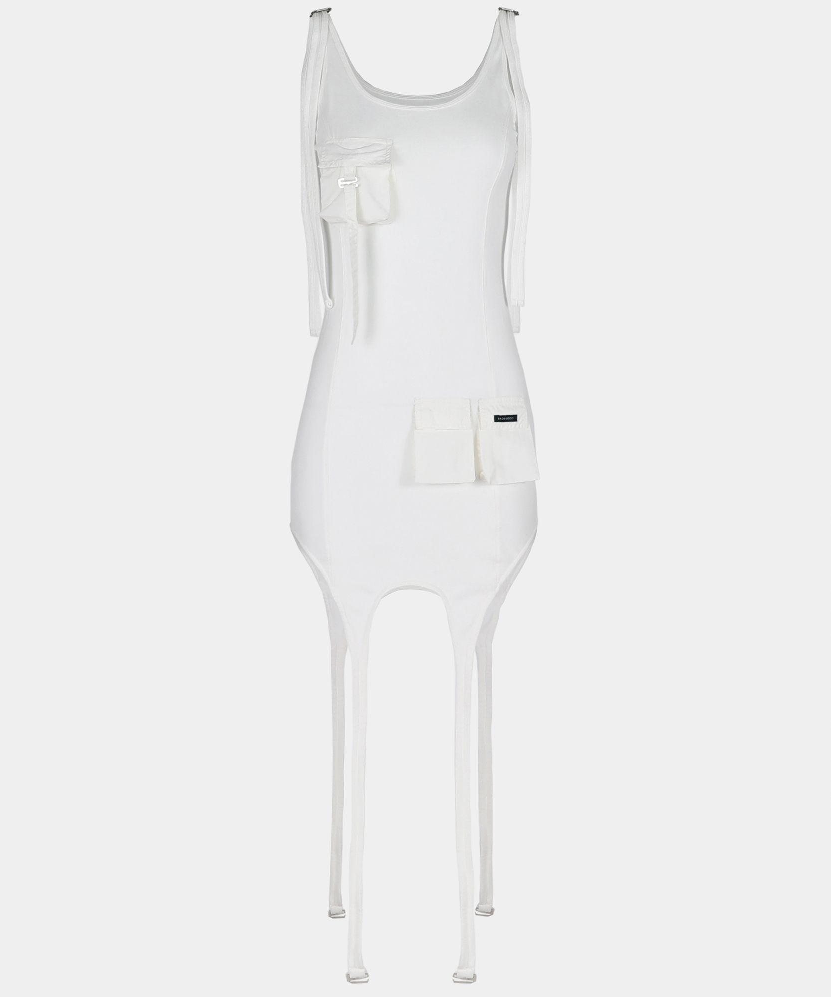 【BADBLOOD】Jersey Garter Tank Dress ホワイト 関税/送料無料 MUSINSA公式 | BADBLOOD Jersey Garter Tank Dress - White