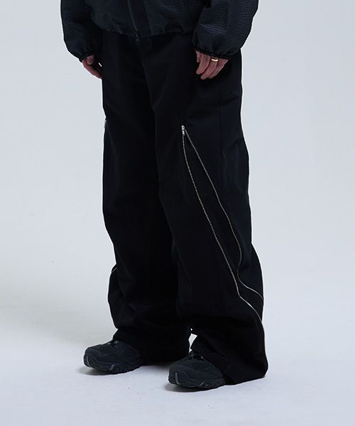 MUSINSA | THE COLDEST MOMENT TCM front back zipper pants (black)