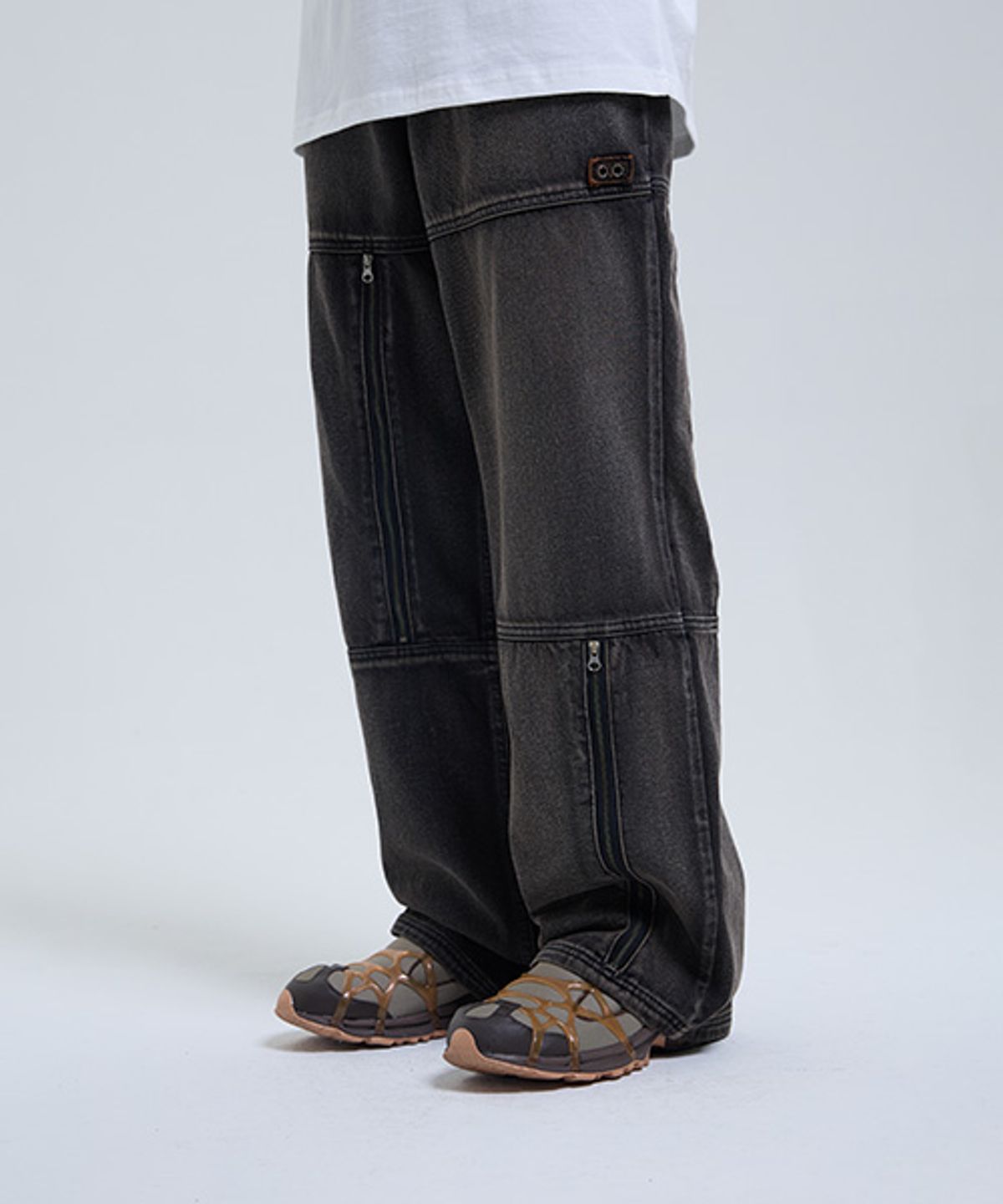 더콜디스트모먼트(THE COLDEST MOMENT) TCM block denim pants