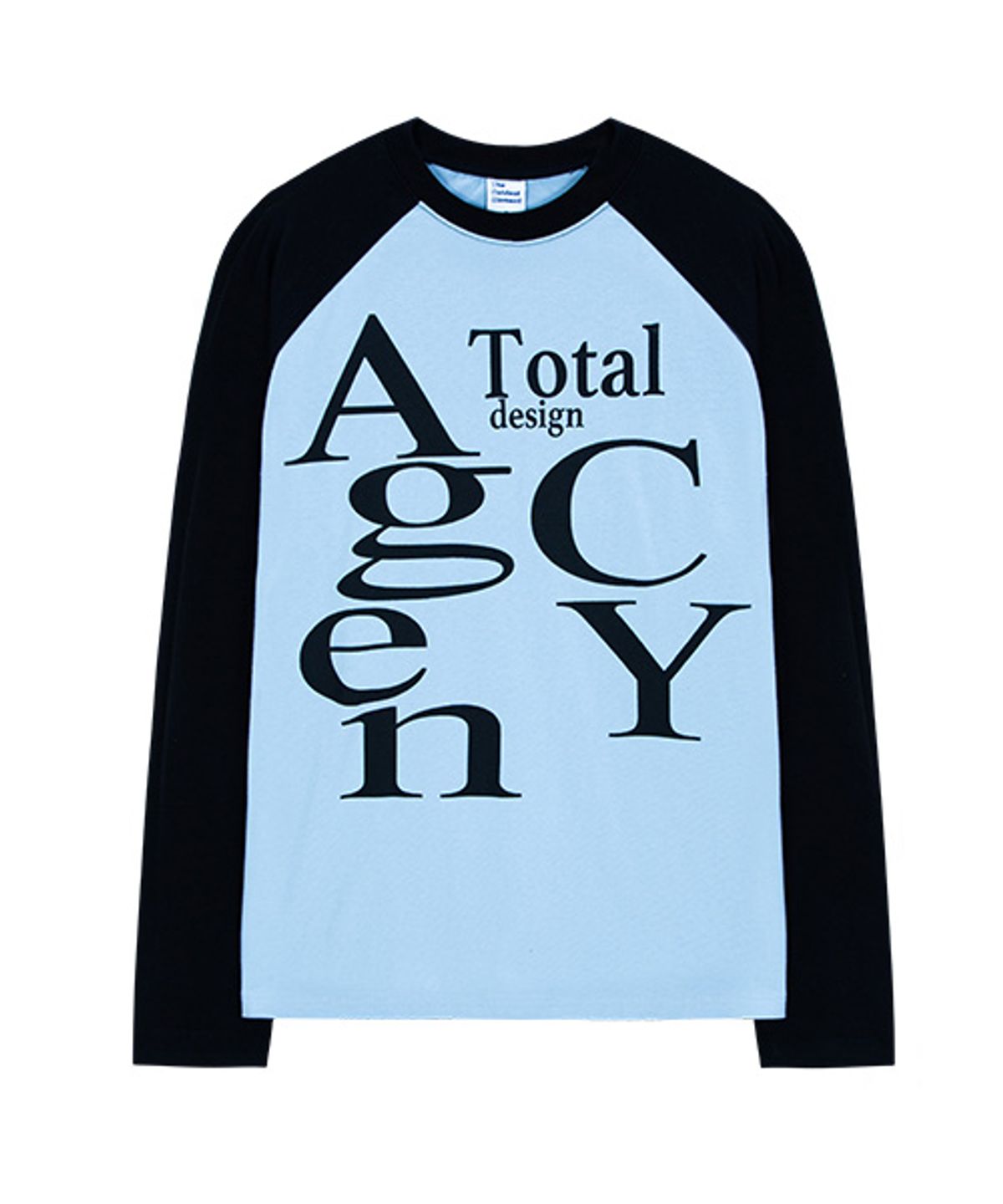 더콜디스트모먼트(THE COLDEST MOMENT) TCM tdc raglan long sleeve (sky blue/black)