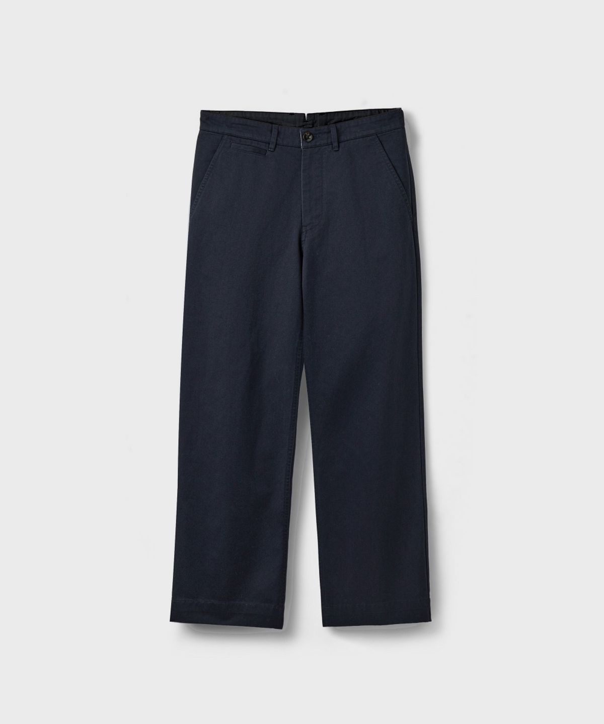 유니온블루(UNION BLUE) [DESK] NATURAL CHINO PANTS [WASHED NAVY]