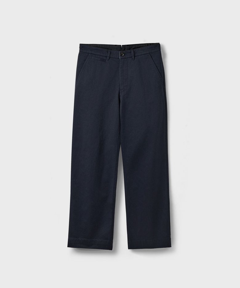 [DESK] NATURAL CHINO PANTS [WASHED NAVY]