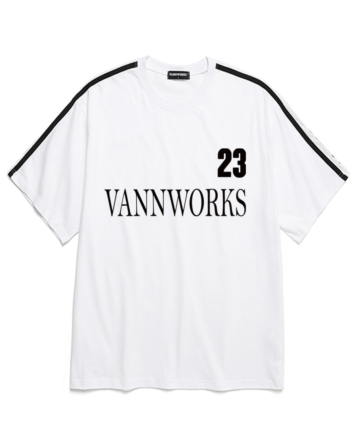밴웍스(VANNWORKS) 블록코어 23 반팔 티셔츠 (VS0034) 화이트
