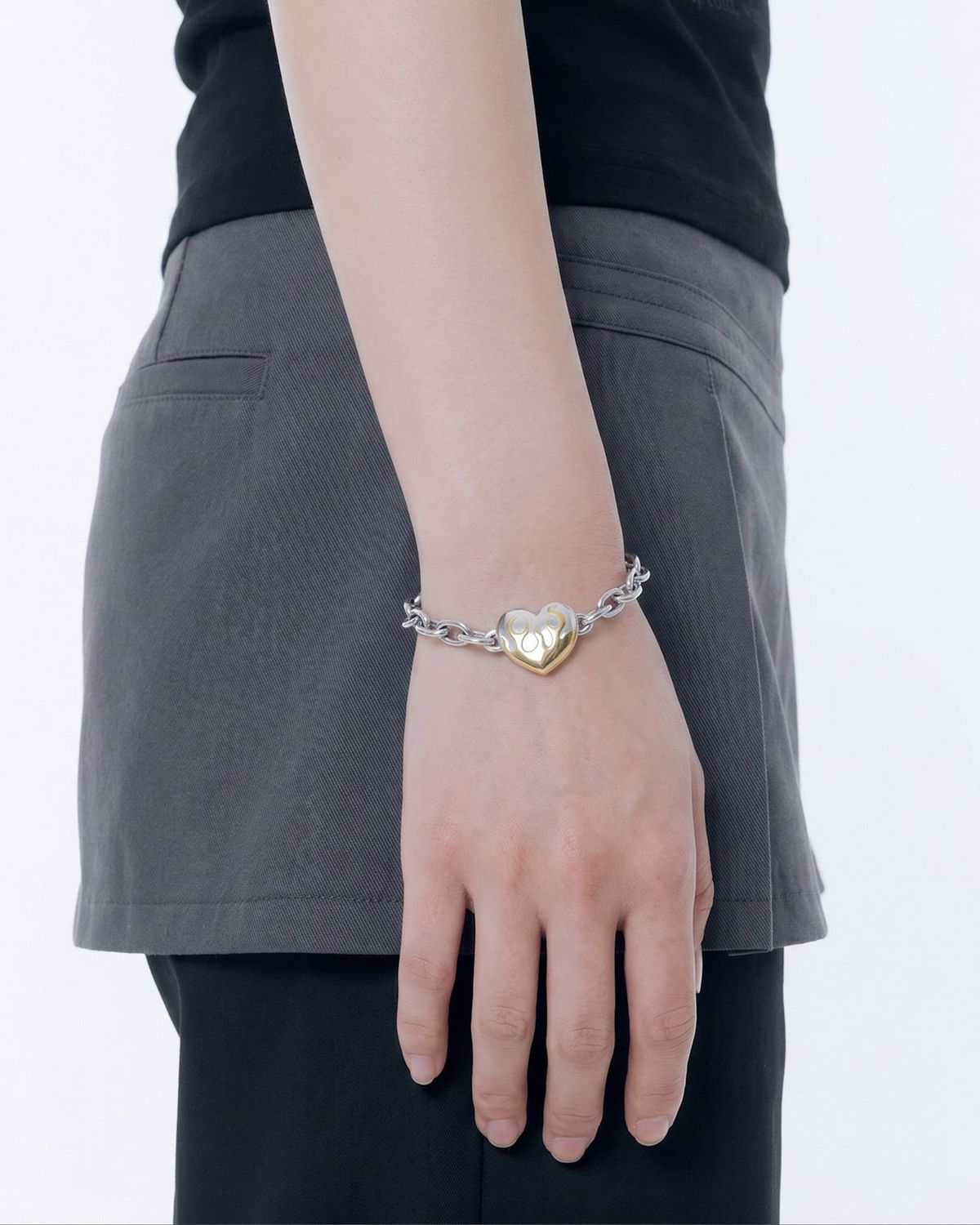논논(NONENON) FLAME LOVE BRC(BRASS) SILVER925