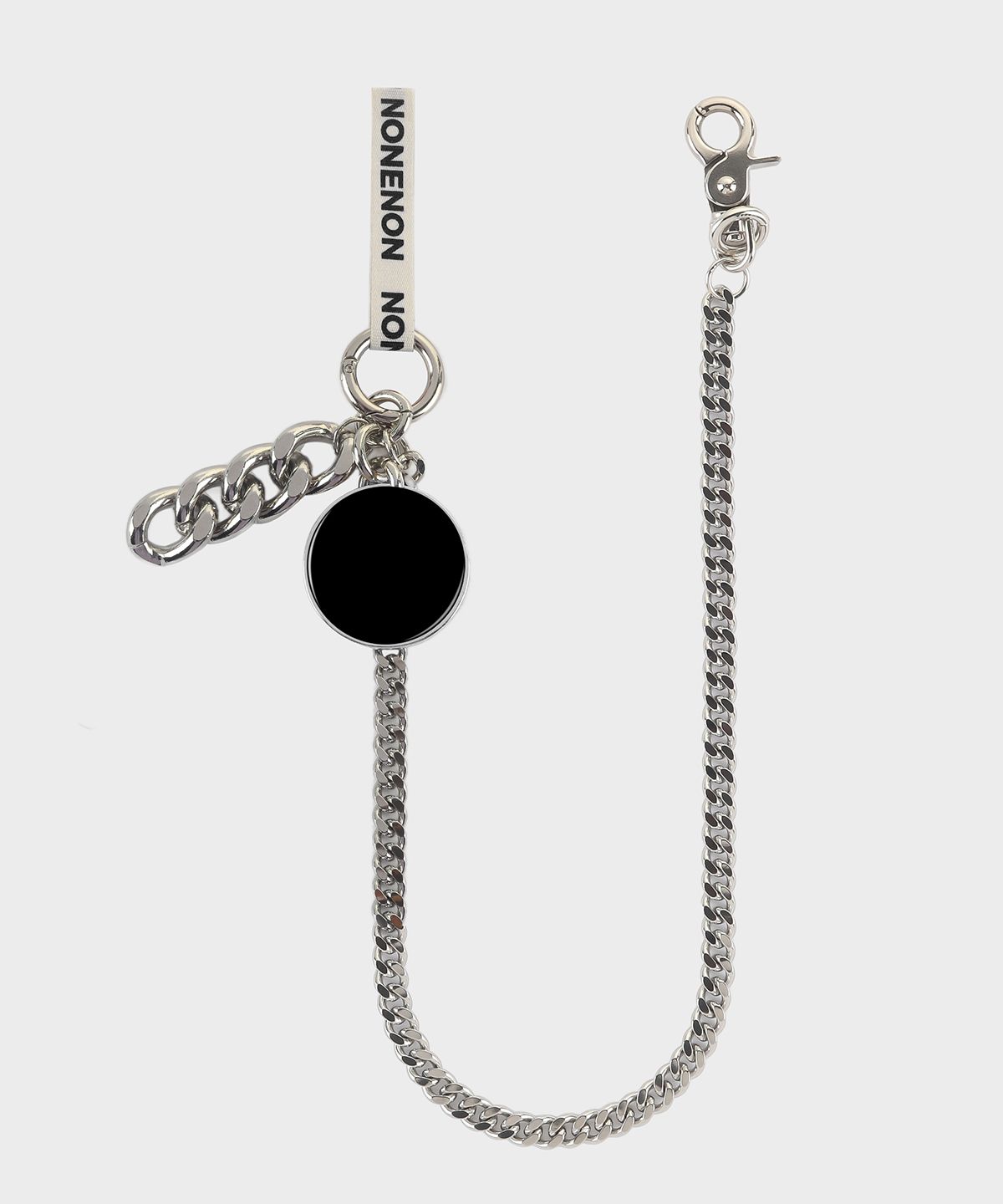 논논(NONENON) BLACK CIRCLE KEYRING_L