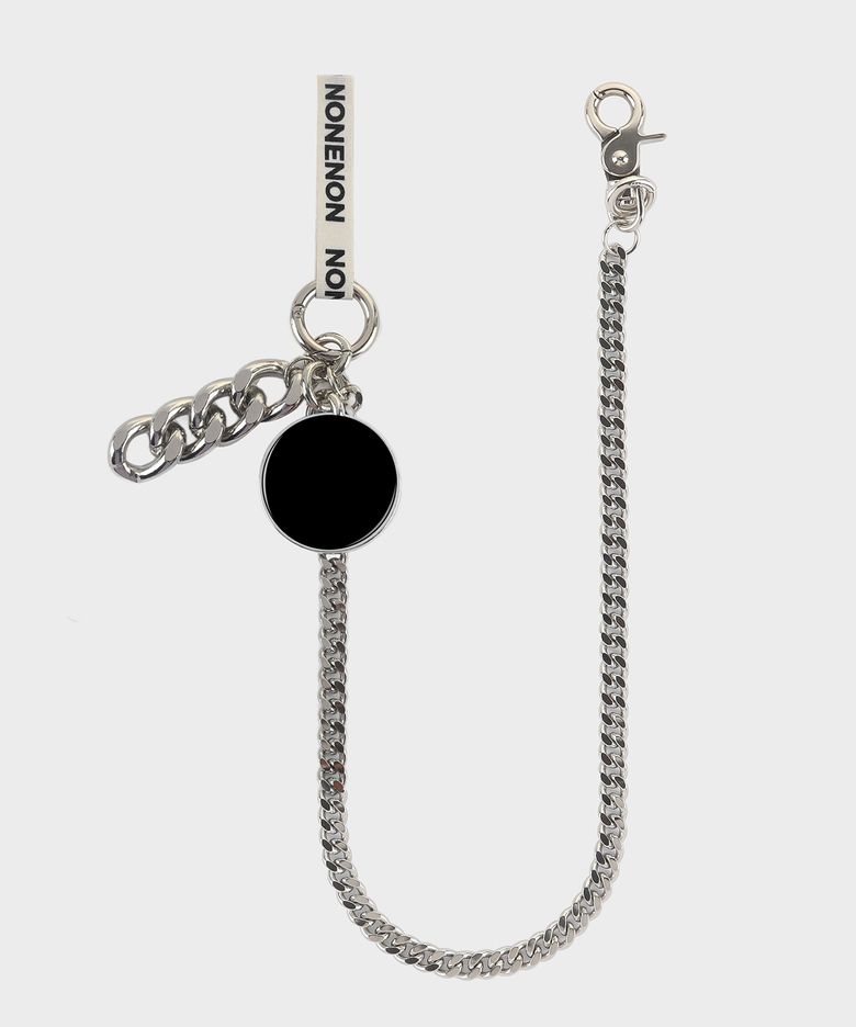 BLACK CIRCLE KEYRING_L