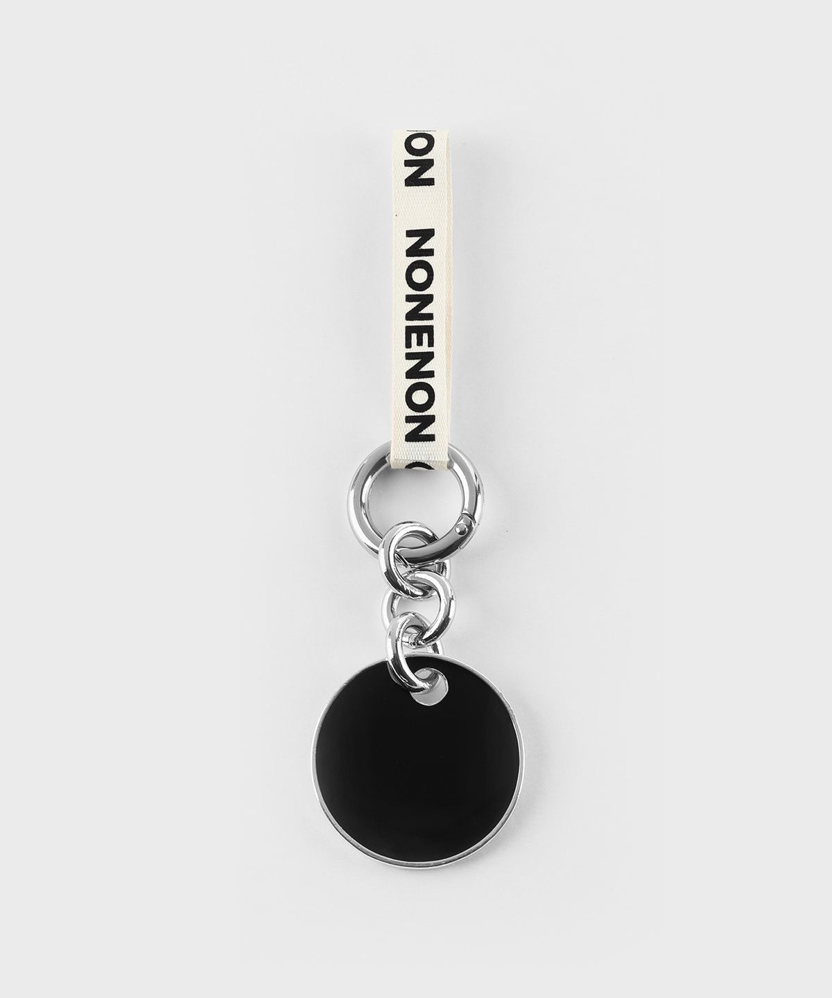 논논(NONENON) BLACK CIRCLE KEYRING_S
