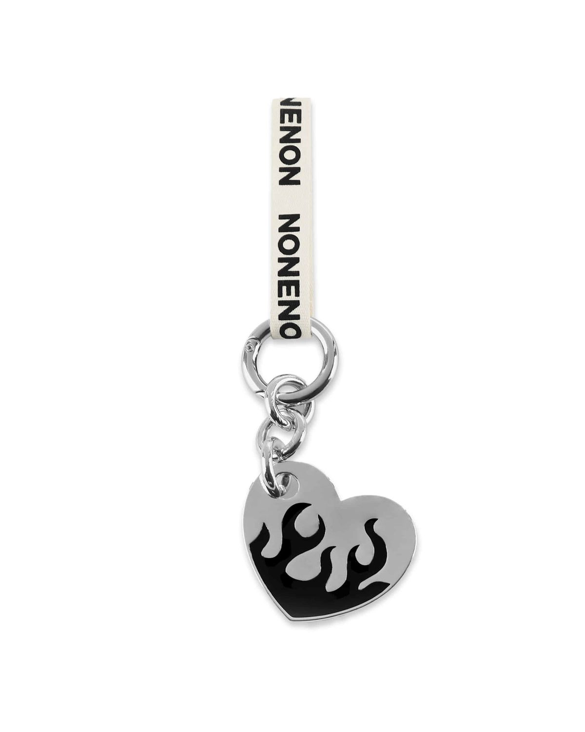 논논(NONENON) FLAME LOVE KEYRING(BLACK)_S