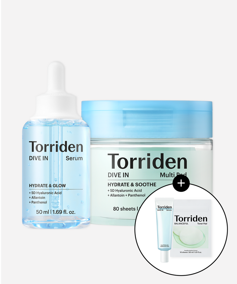 [SET] 다이브인 저분자 히알루론산 세럼 50ml+멀티패드 80매 (+다이브인 세럼 20ml+시카 패드 10매입)