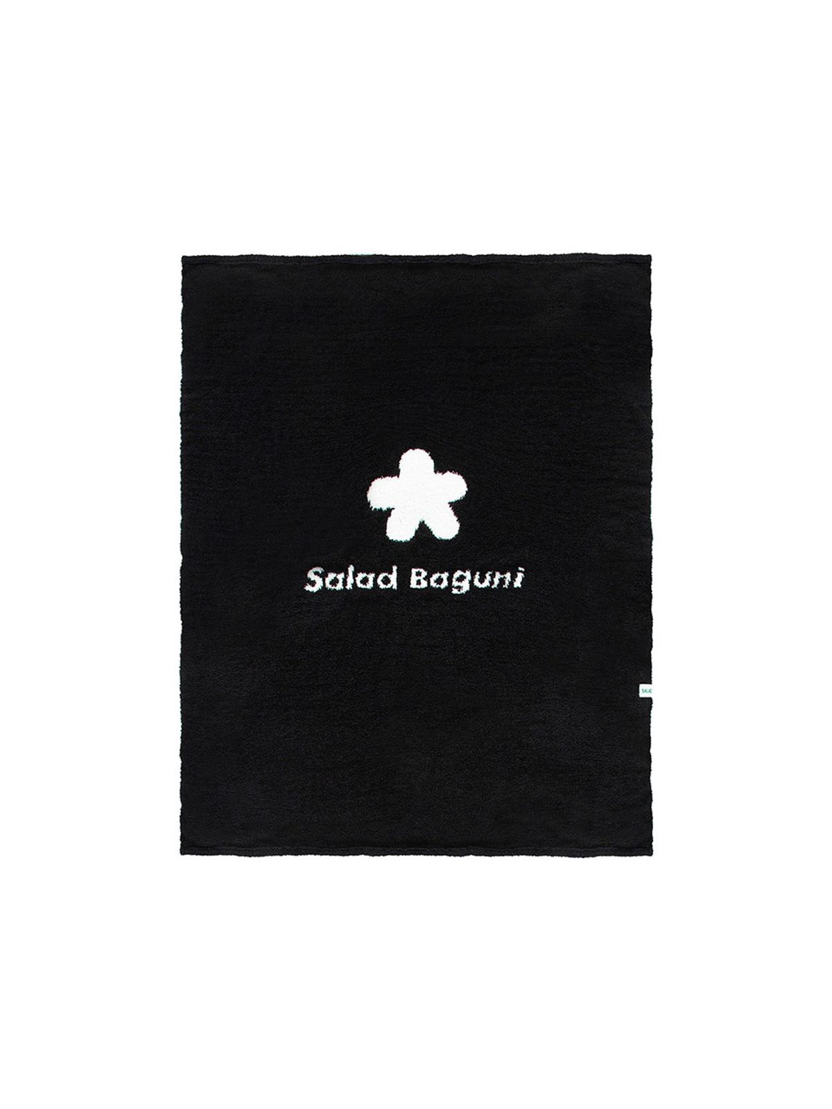 샐러드바구니(SALAD BAGUNI) 플라워 비치 타월 - 블랙 화이트