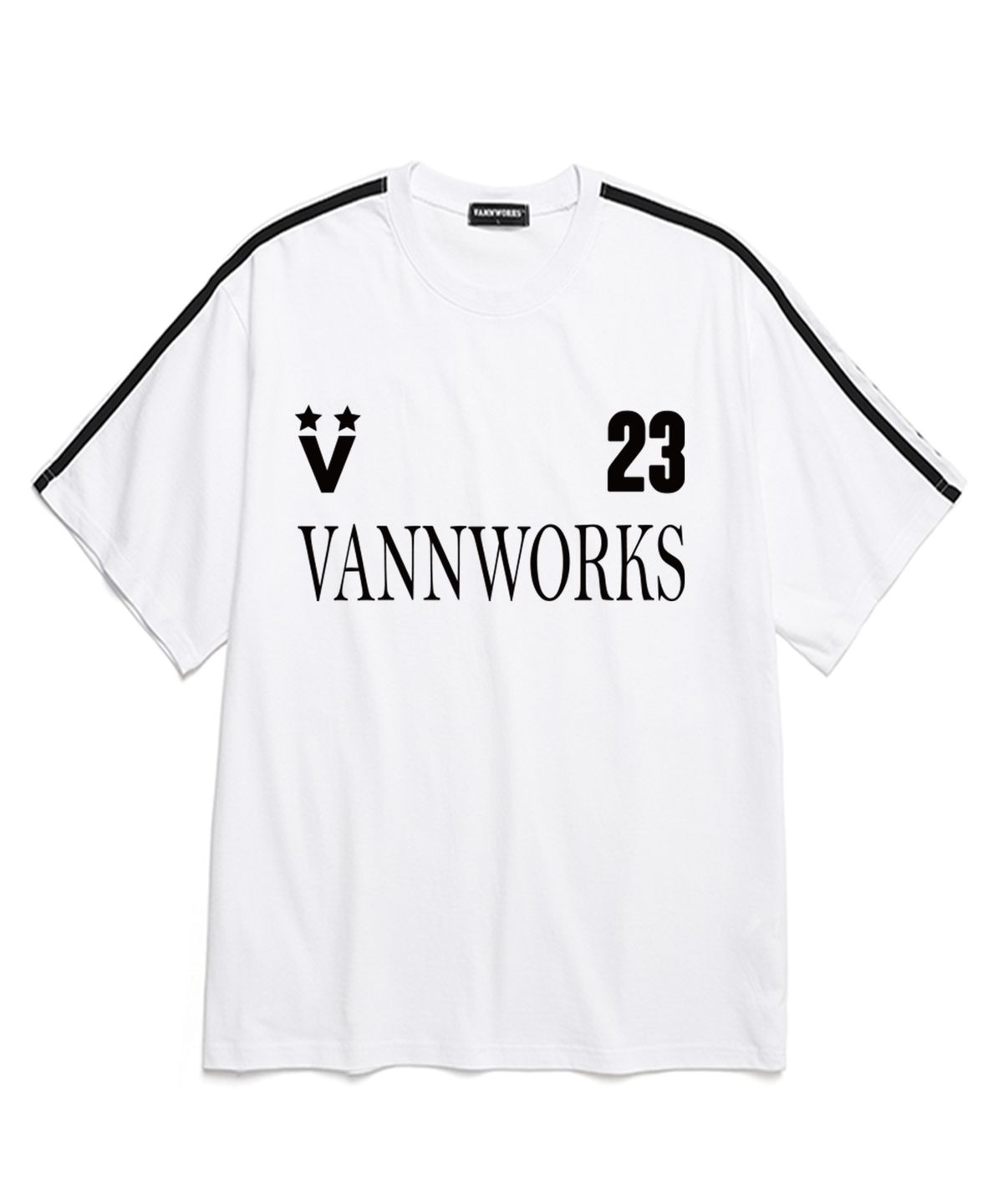 밴웍스(VANNWORKS) 블록코어 클래식 23 반팔 티셔츠 (VS0036) 화이트
