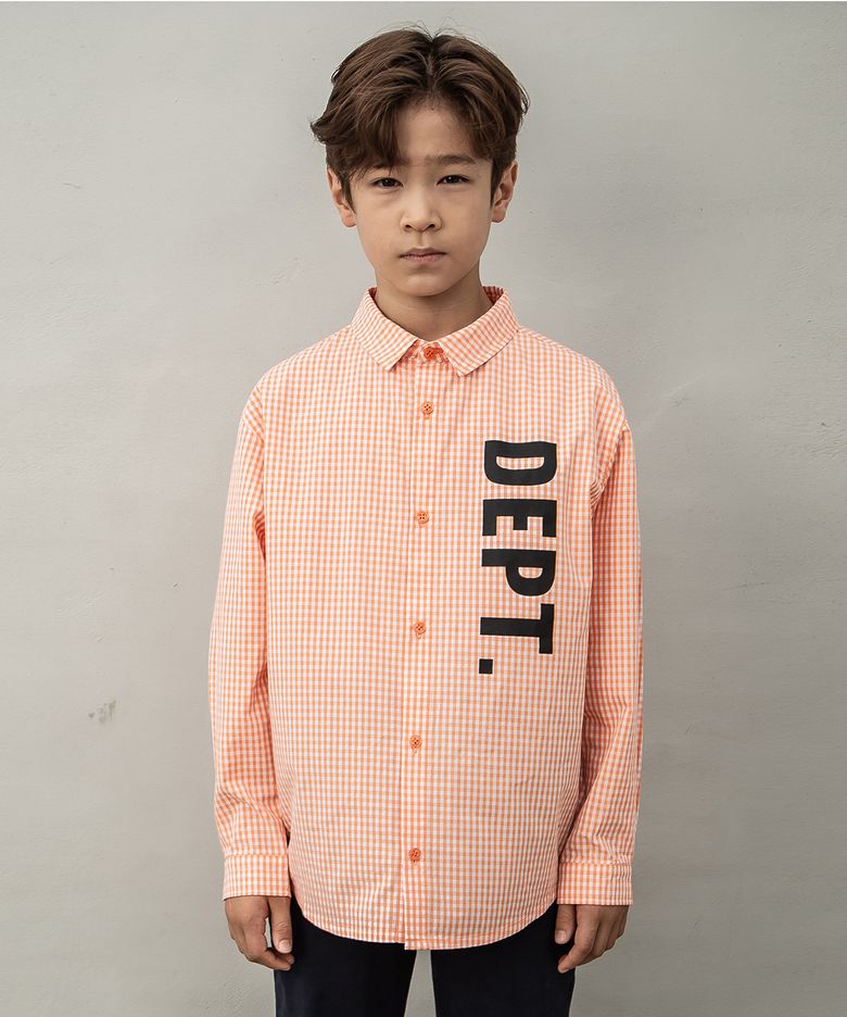 DEPT 체크 셔츠
