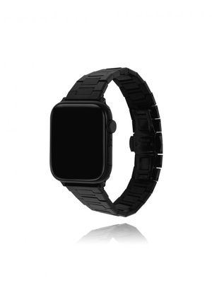 [애플워치 42/44/45mm] 로얄데이 블랙 메탈 스트랩 LL1T23200PBB
