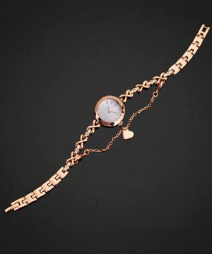 스와로브스키 스톤 사용 레이어드 팔찌 시계