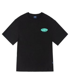 CRACK 반팔 티셔츠 - BLACK