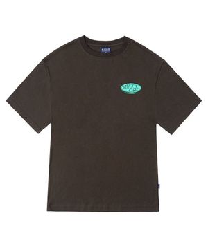 CRACK 반팔 티셔츠 - DARK BROWN