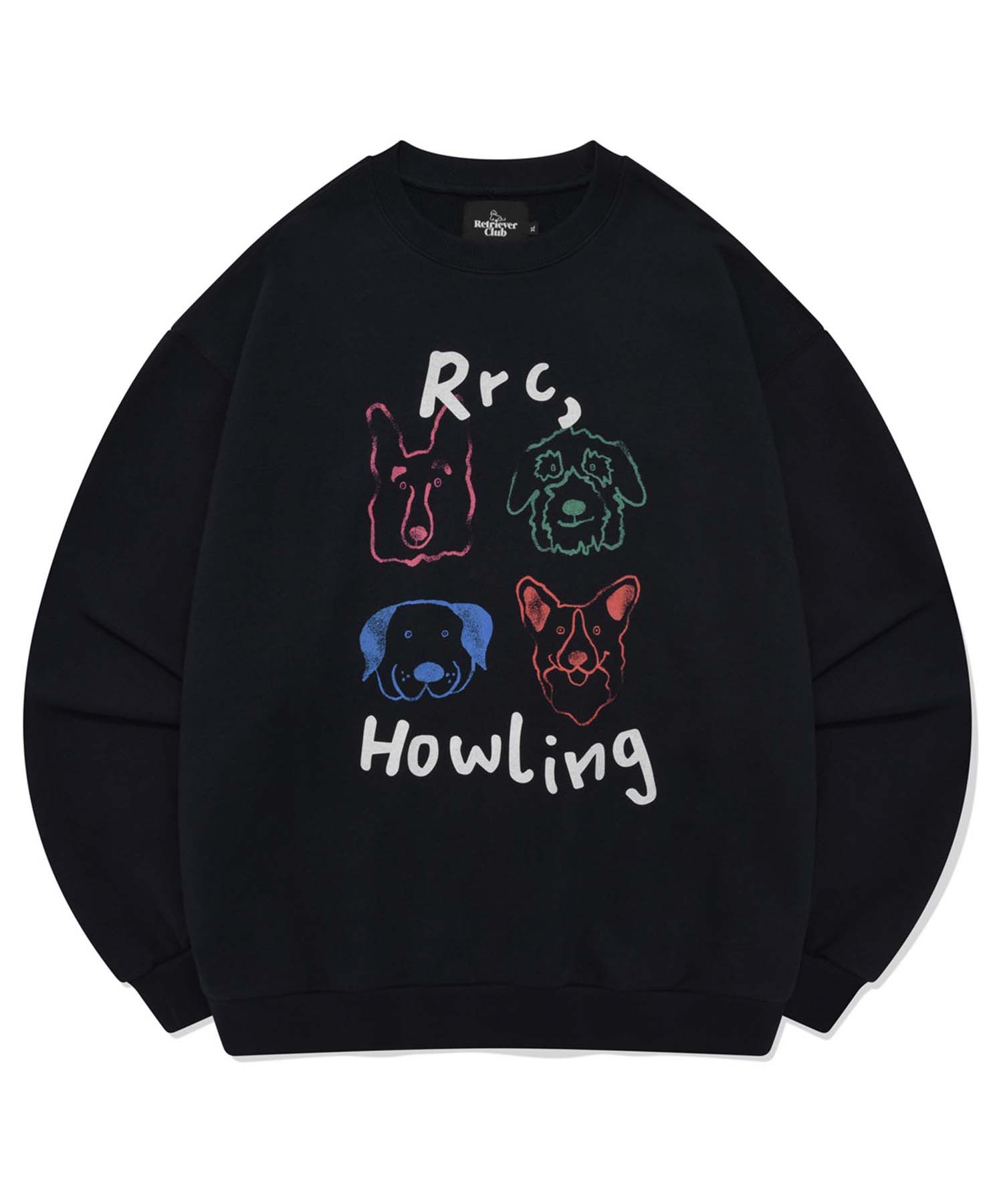 [RETRIEVER CLUB]UNISEX●COLOR HOWLING CREWNECK MUSINSA | RETRIEVER CLUB COLOR HOWLING CREWNECK [MELANGE GRAY]