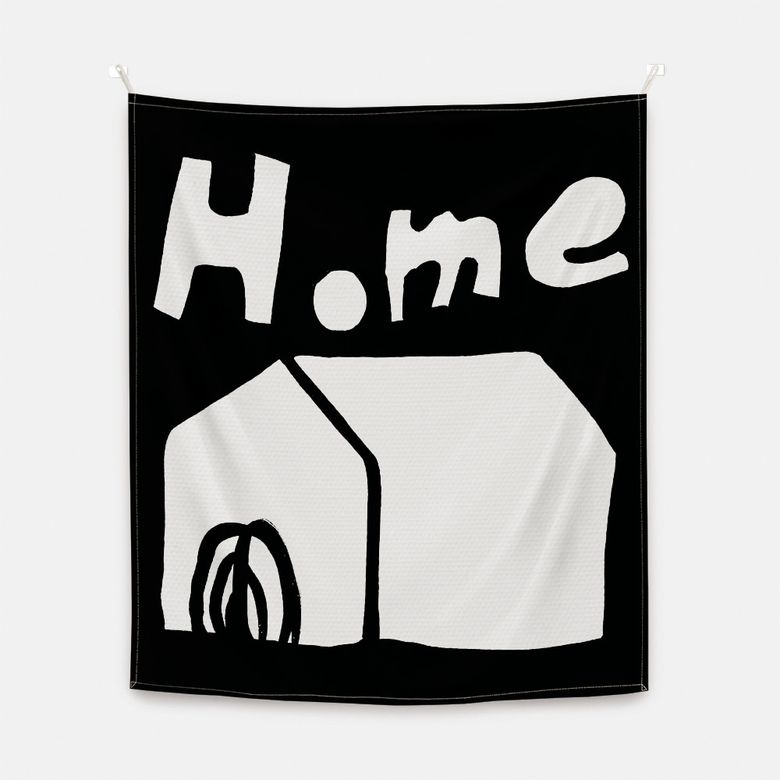 박나은 작가, home 패브릭 포스터