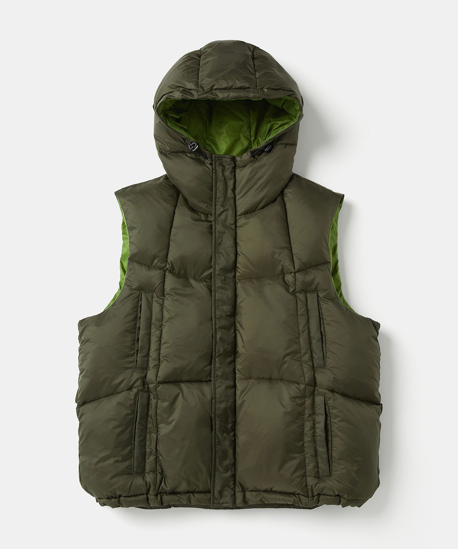 MUSINSA | COFWI [3M Thinsulate] Mountain hood padded vest khaki