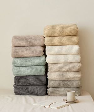 마일드 모달 와플 홑이불 겸 블랭킷(MiniS/SS/Q) 7종