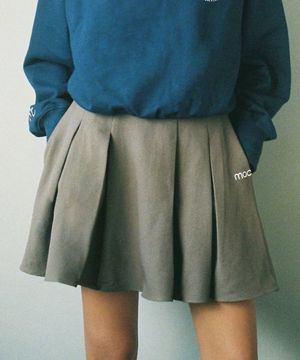 샤론 플레어 스커트 카키