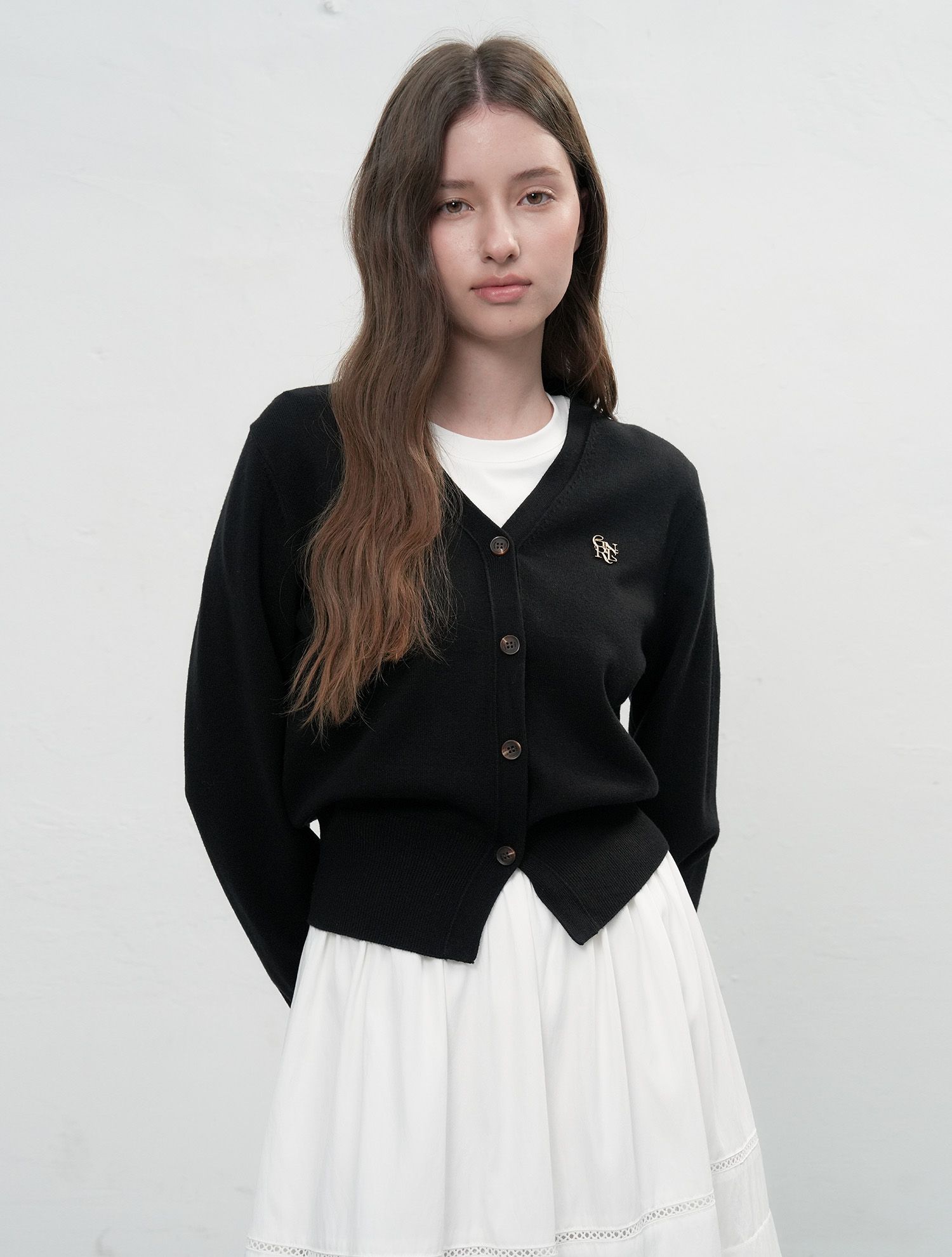 MUSINSA公式 | GENERAL IDEA GNRL Essential Cardigan [BLACK