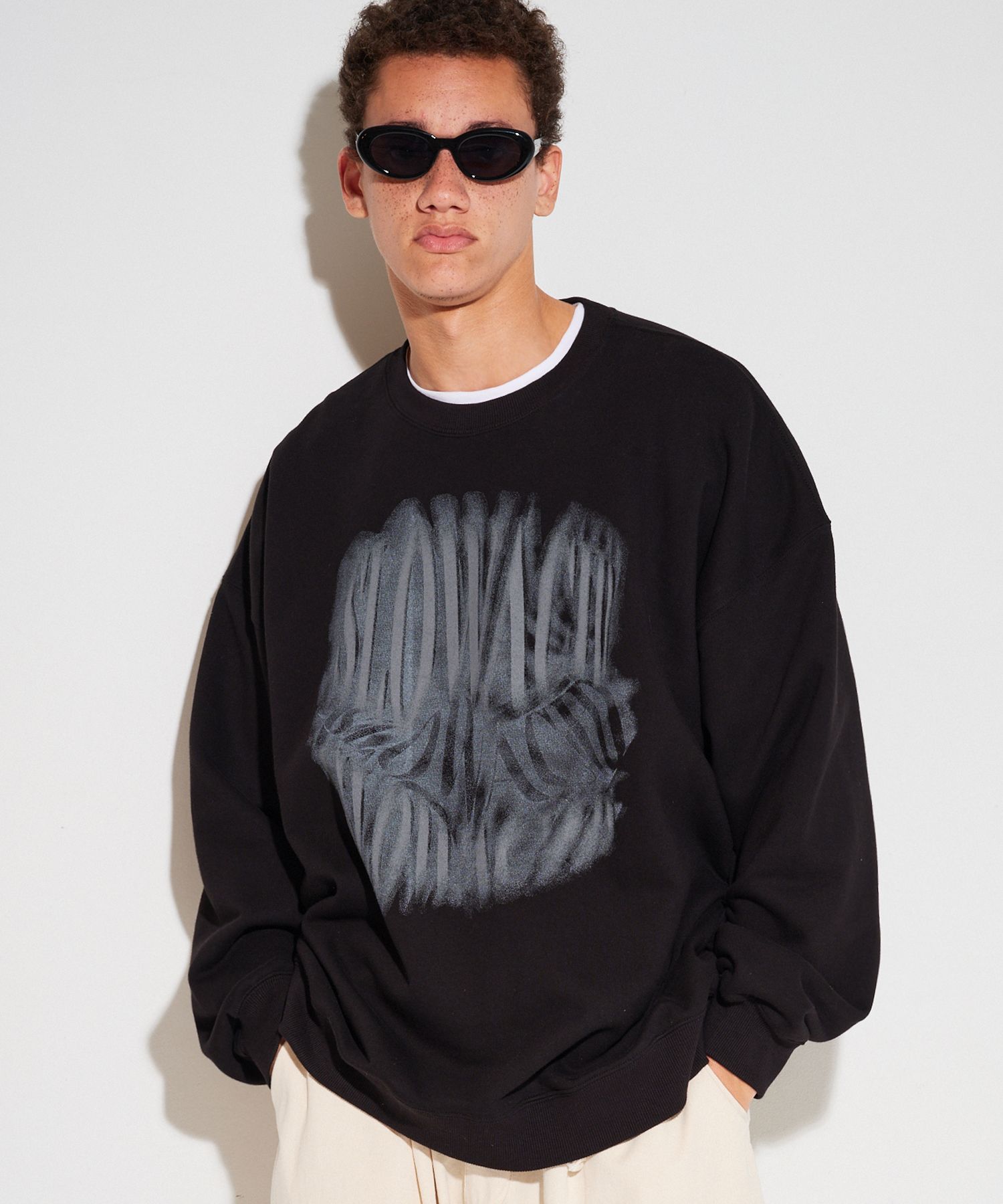 【 SLOW ACID 】REPEATED LOGO SWEATSHIRT SLOW ACID 】REPEATED LOGO SWEATSHIRT