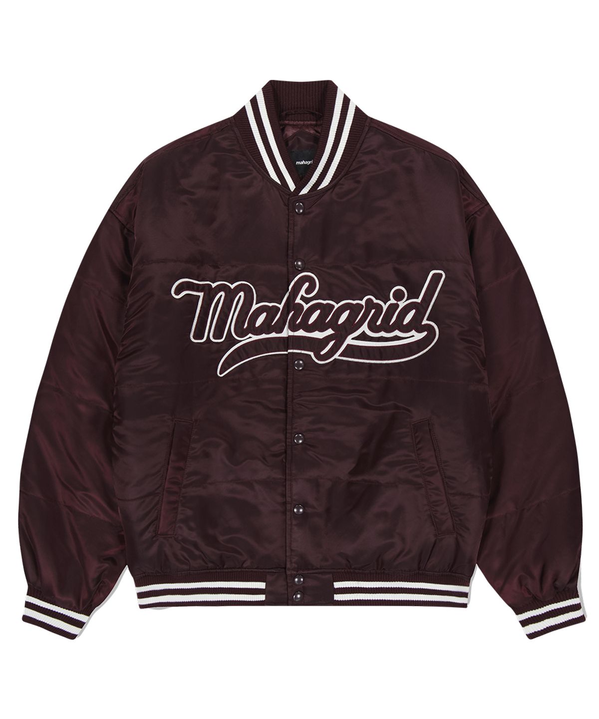 마하그리드(MAHAGRID) STADIUM JACKET BROWN(MG2DFMJ243A)