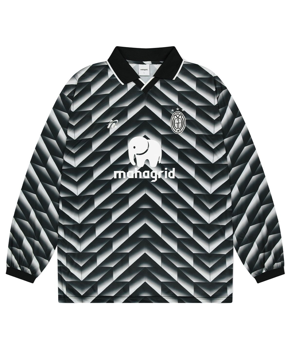 마하그리드(MAHAGRID) MGD ELEPHANT SOCCER JERSEY BLACK(MG2DFMT563A)