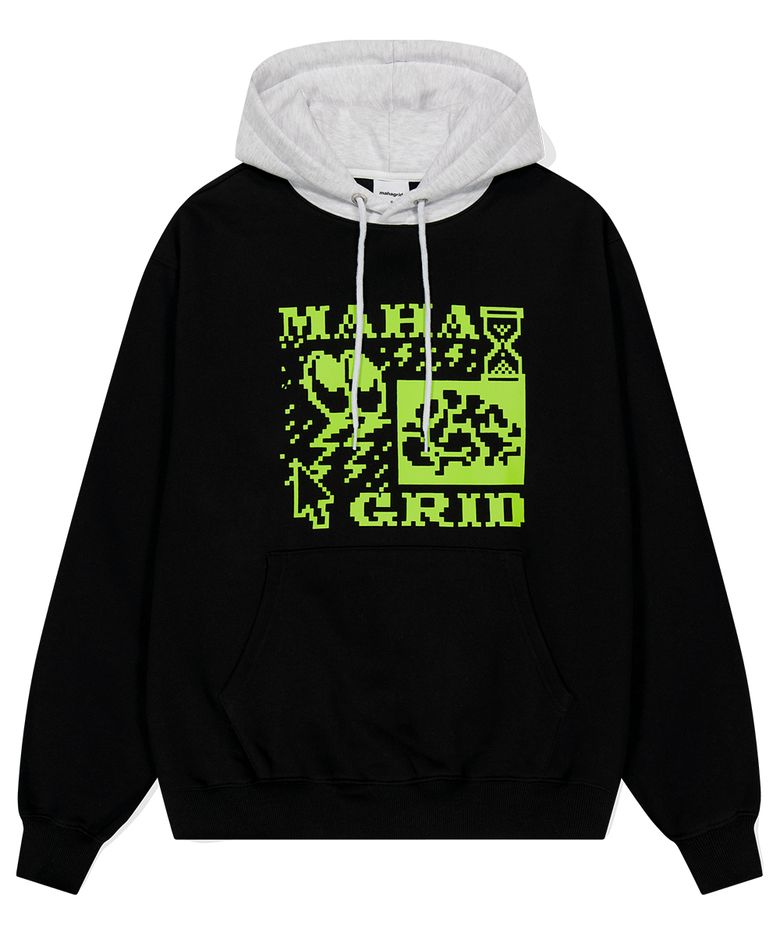 CLICK PIXEL HOODIE BLACK(MG2DFMM409A)