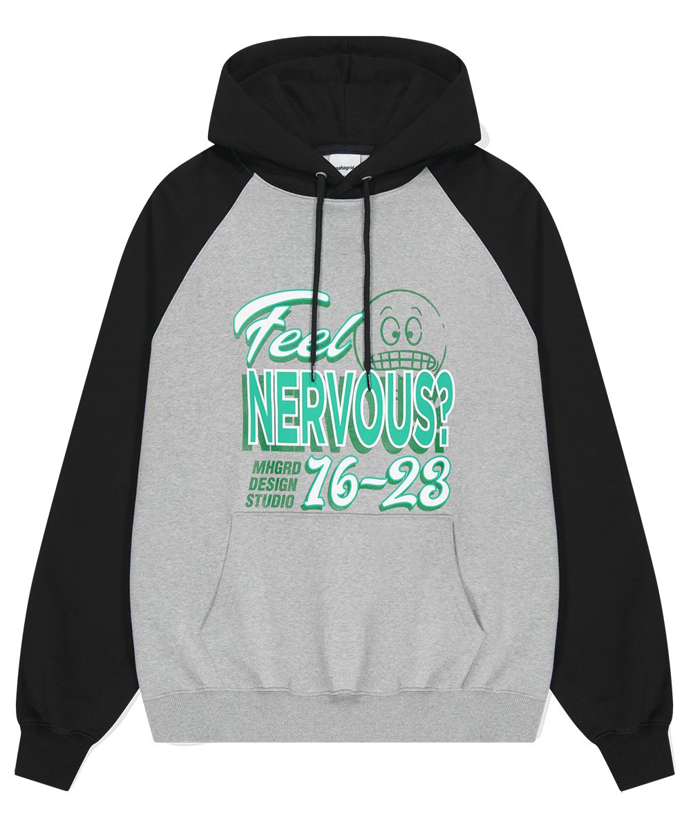 【mahagrid】23FW★ NERVOUS HOODIE MUSINSA | MAHAGRID NERVOUS HOODIE GRAY(MG2DFMM408A)