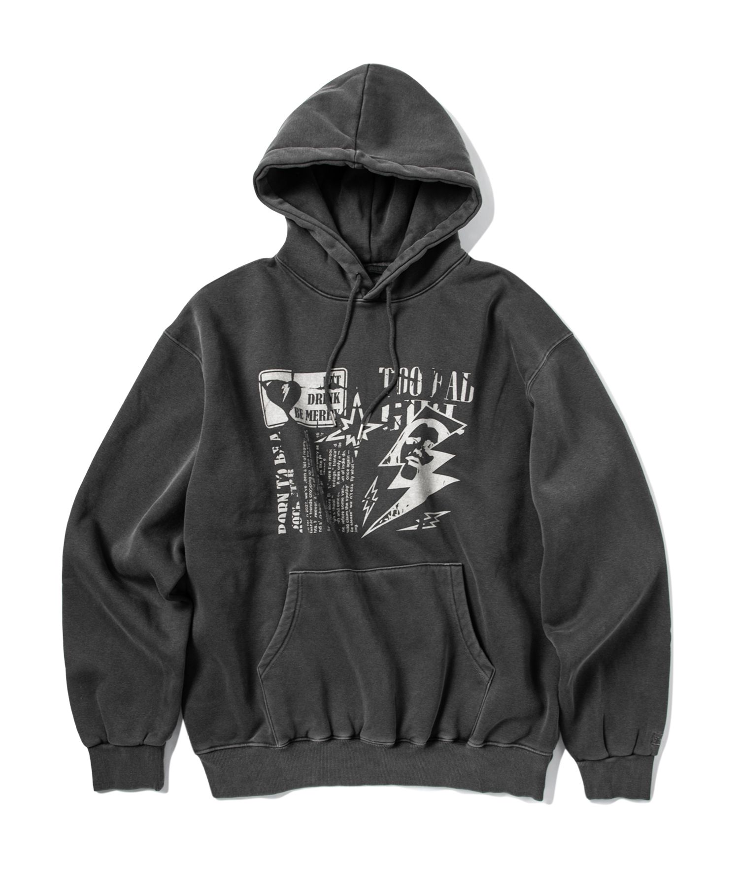 ★SUPERSUB★ Crushed Punk Pigment Hoodie Charcoal W2PGIWJEGD MUSINSA | SUPERSUB Crushed Punk Pigment Hoodie - Charcoal