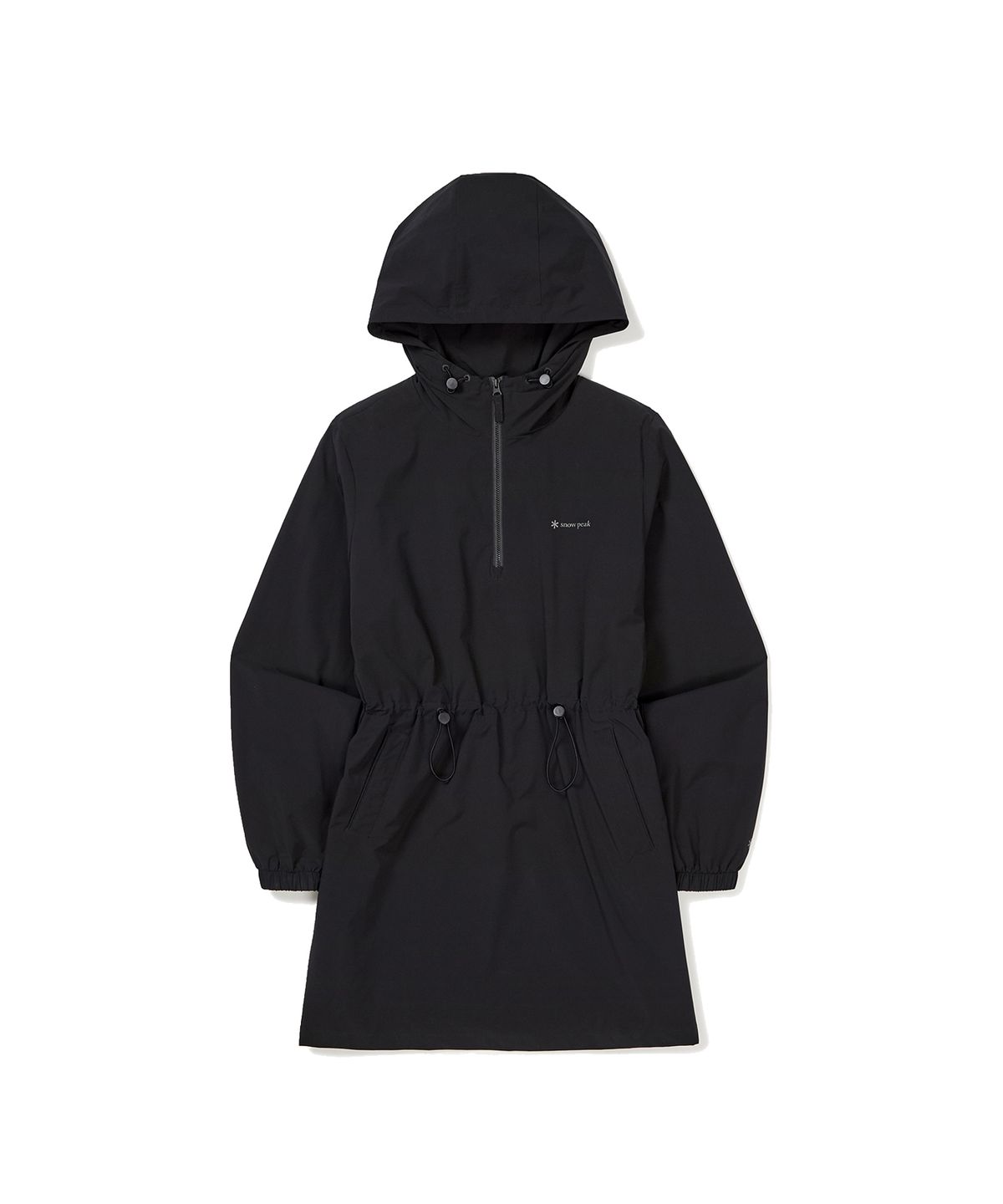 스노우피크 어패럴(SNOWPEAK APPAREL) 프로 우먼스 중기장 후드 아노락 Black (S23FWTAN31)